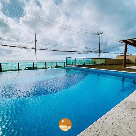Pe Na Areia, Piscina Borda Infinita, Vaga De Garagem, Portaria 24 Hs Apartment Salvador Bagian luar foto