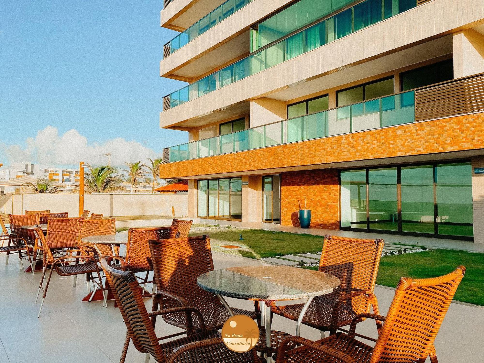 Pe Na Areia, Piscina Borda Infinita, Vaga De Garagem, Portaria 24 Hs Apartment Salvador Bagian luar foto