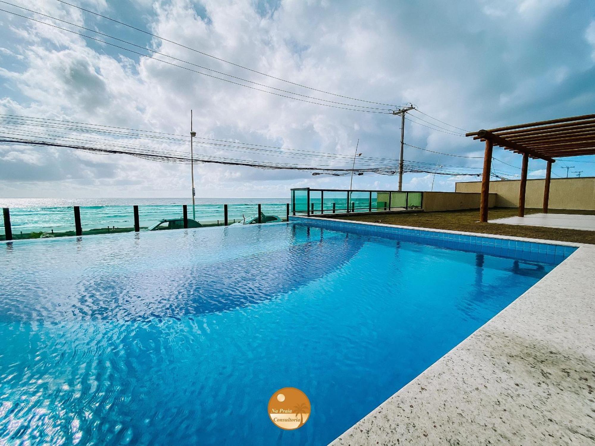 Pe Na Areia, Piscina Borda Infinita, Vaga De Garagem, Portaria 24 Hs Apartment Salvador Bagian luar foto