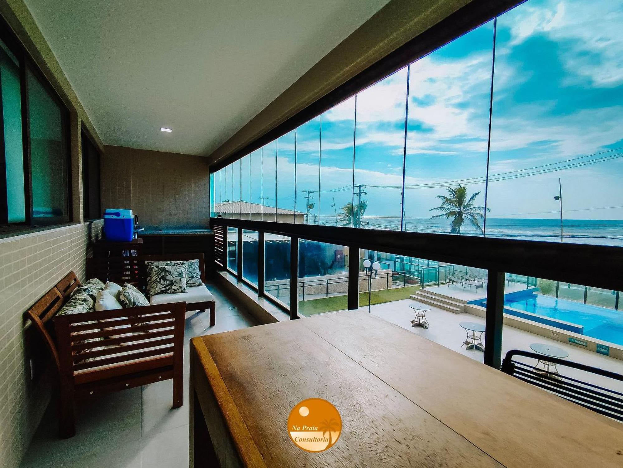 Pe Na Areia, Piscina Borda Infinita, Vaga De Garagem, Portaria 24 Hs Apartment Salvador Ruang foto