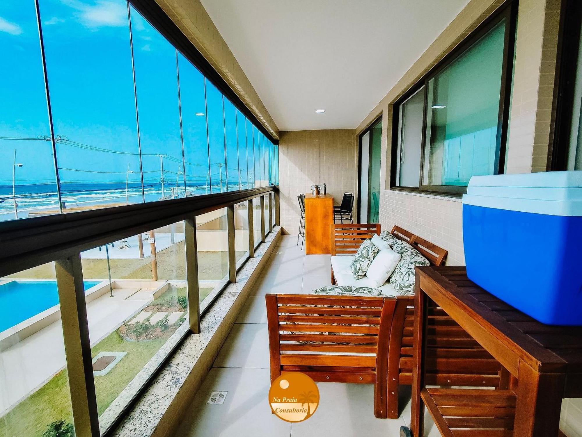 Pe Na Areia, Piscina Borda Infinita, Vaga De Garagem, Portaria 24 Hs Apartment Salvador Ruang foto